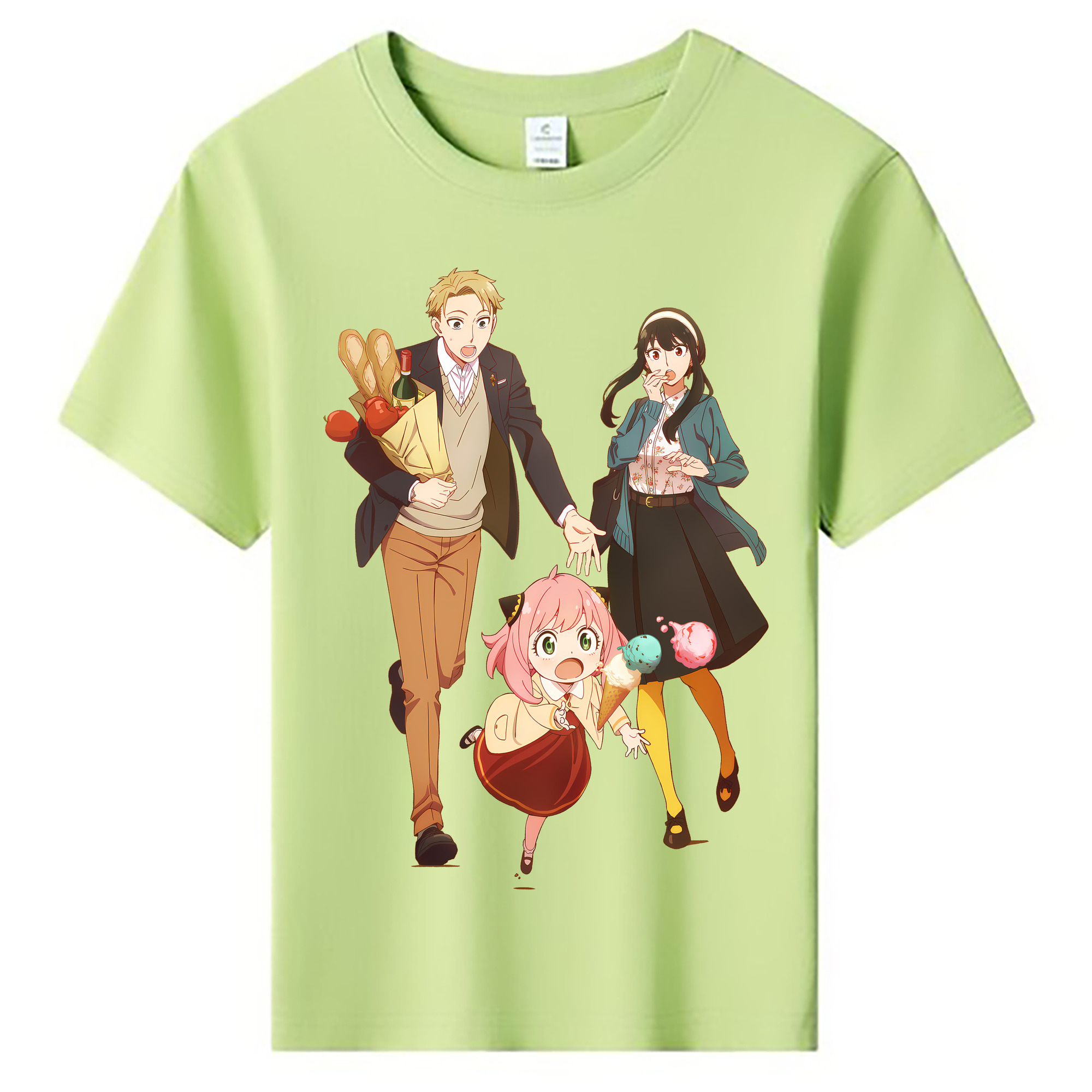 （画像用） SPY×FAMILY间谍家家酒 綿100％キッズTシャツ（フロントプリント）